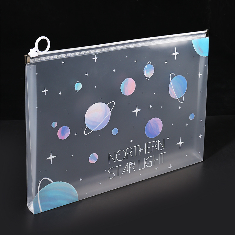 4/12pcs A4 Space Zipper Folder - Office Stationery And Supply review and price
